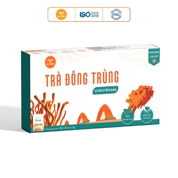 Trà Đông trùng Vị nguyên bản - Hộp 30 túi lọc